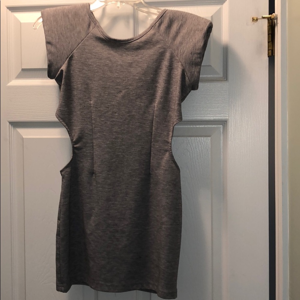 Grey Cutout Dress